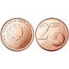 سکه 2 سنت یورو - مس روکش فولاد - هلند 2000 غیر بانکی