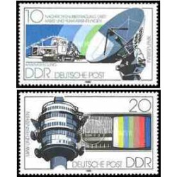 2 عدد تمبر رادیو و تلویزیون - جمهوری دموکراتیک آلمان 1980