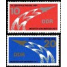 2 عدد تمبر نمایشگاه مرکزی صنایع دستی جوانان - جمهوری دموکراتیک آلمان 1977