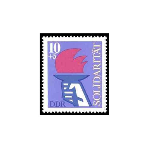 1 عدد تمبر همبستگی - جمهوری دموکراتیک آلمان 1977