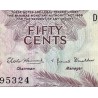 اسکناس 50 سنت - نیم دلار - باهاماس 1968 سفارشی