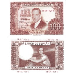 اسکناس 100 پزوتا - اسپانیا 1953 سفارشی