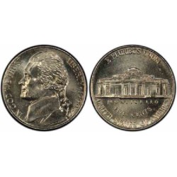 سکه 5 سنت - نیکل مس - آمریکا 1999 غیر بانکی
