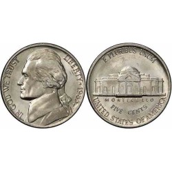 سکه 5 سنت - نیکل مس - آمریکا 1983 غیر بانکی