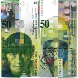 اسکناس 50 فرانک - سوئیس 2006 سفارشی