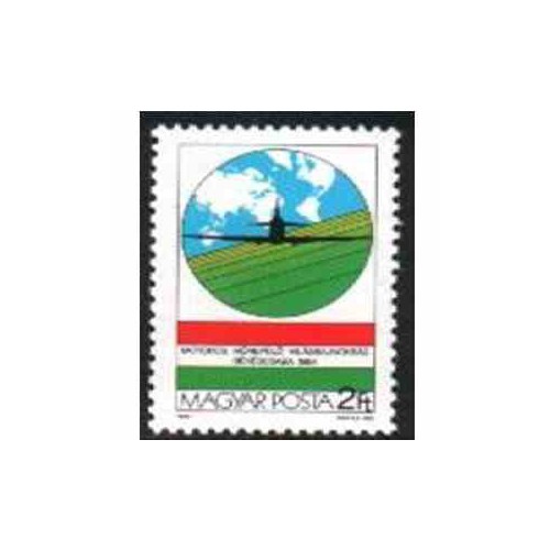 1 عدد تمبر رقابتهای قهرمانی هوانوردی - مجارستان 1984 1 عدد تمبر رقابتهای قهرمانی هوانوردی - مجارستان 1984