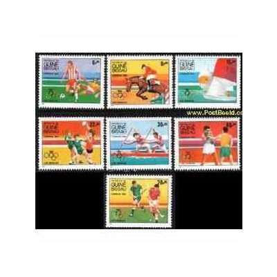 7 عدد تمبر المپیک - گینه بیسائو 1984