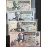ست اسکناسهای تونس 1973 - حبیب بورقبه- سفارشی