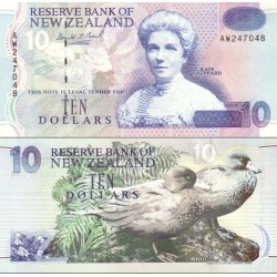 اسکناس 10 دلار - نیوزلند 1992 سفارشی