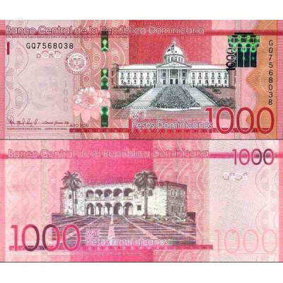 اسکناس 1000 پزو - جمهوری دومنیکن 2020 سفارشی