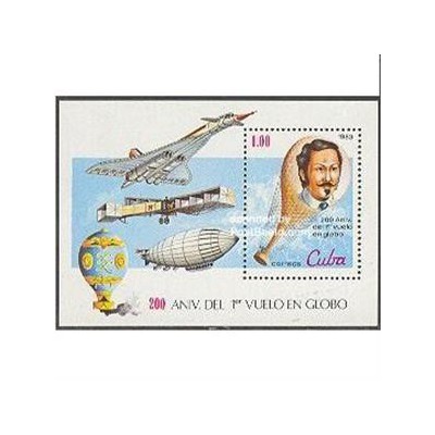 سونیرشیت دویستمین سال هوانوردی - کوبا 1983 
