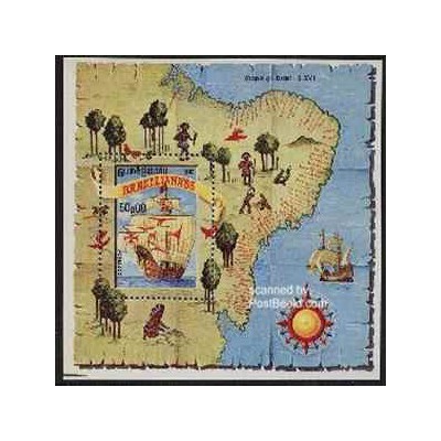 سونیرشیت برازیلیانا - نقشه برزیل- گینه بیسائو 1983