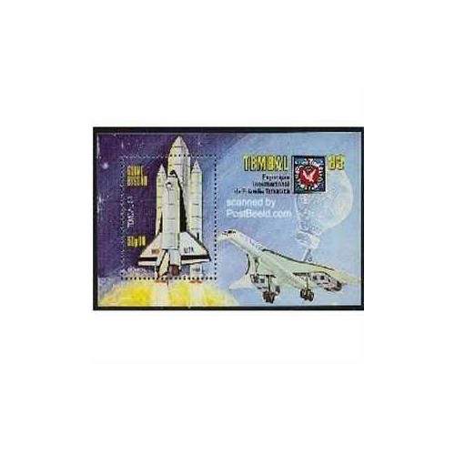 سونیرشیت شاتل فضائی - تمبال 83 - گینه بیسائو 1983