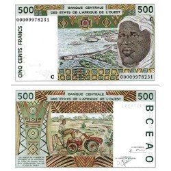 اسکناس 500 فرانک - آفریقای غربی 2000 - بورکینافاسو 2000 سفارشی