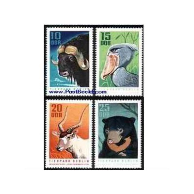 4 عدد تمبر باغ وحش برلین - جمهوری دموکراتیک آلمان 1970 قیمت 9.3 دلار