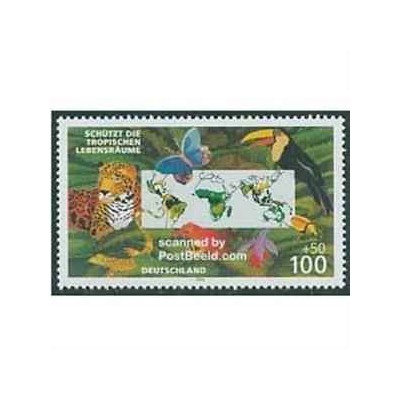 1 عدد تمبر حفاظت از طبیعت - جمهوری فدرال آلمان 1996