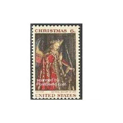 1 عدد تمبر تابلو - کریستمس - آمریکا 1968 
