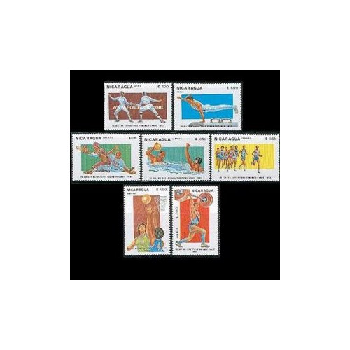 خرید تمبر خارجی - 7 عدد تمبر بازیهای پان آمریکن - نیکاراگوئه 1983