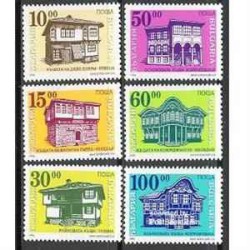 6 عدد تمبر خانه ها - بلغارستان 1996 