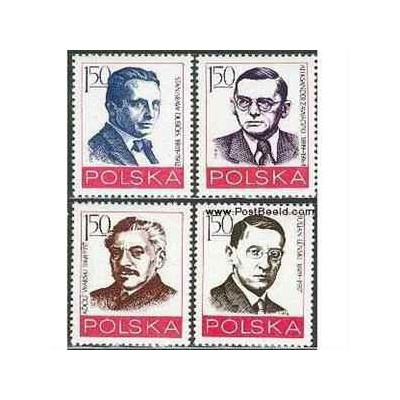 4 عدد تمبر شخصیتهای حزب کارگر - لهستان 1978