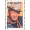 1 عدد تمبر افسانه های هالیوود - جان وین - خود چسب - آمریکا 2004