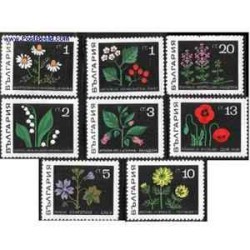 8 عدد تمبر گیاهان داروئی - بلغارستان 1969