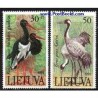 2 عدد تمبر پرندگان - لیتوانی 1991 