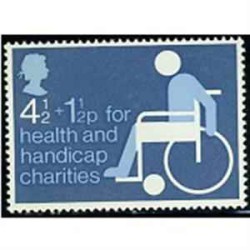 1 عدد تمبر خیریه معلولین - انگلیس 1975
