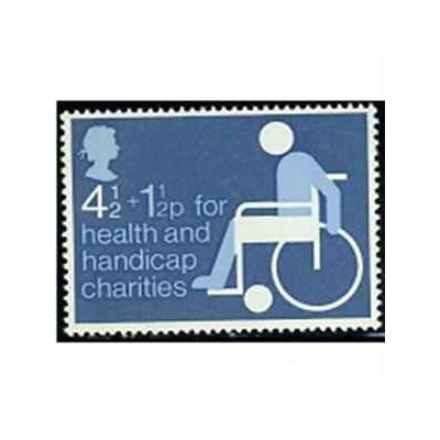 1 عدد تمبر خیریه معلولین - انگلیس 1975