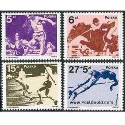 4 عدد تمبر برندگان المپیک - لهستان 1983