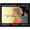 1 عدد تمبر مربیگری کودک - خود چسب - آمریکا 2002