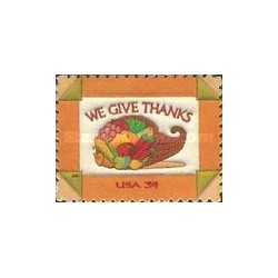 1 عدد تمبر روز شکرگزاری - خود چسب - آمریکا 2001