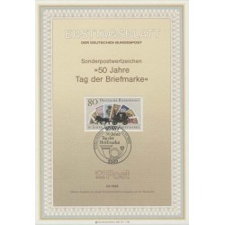 برگه اولین روز انتشار تمبر روز تمبر - جمهوری فدرال آلمان 1986