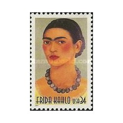 1 عدد تمبرفریدا کالو 1907-1954 - نقاش - آمریکا 2001