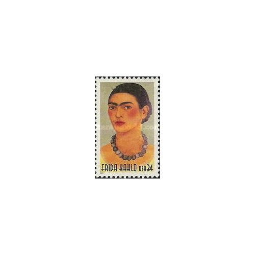 1 عدد تمبرفریدا کالو 1907-1954 - نقاش - آمریکا 2001