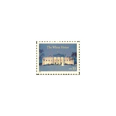 1 عدد تمبر کاخ سفید - خود چسب - آمریکا 2000