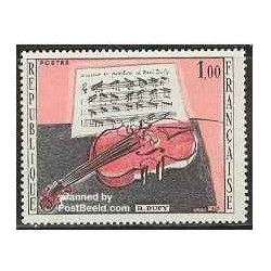 1 عدد تمبر تابلو اثر رویال دافی - فرانسه 1965