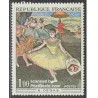 1 عدد تمبر تابلو اثر دگاس - فرانسه 1970