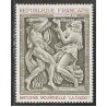 1عدد تمبر پیکرتراشی اثر بوردل - فرانسه 1968