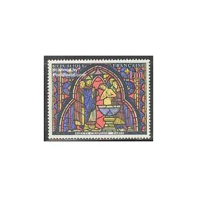 1عدد تمبر تابلو اثر Sainte Chapelle - فرانسه 1981