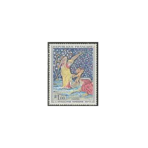 1 عدد تمبر تابلو هنر - فرانسه 1965