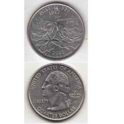 سکه کوارتر - ایالت می سی سی پی - آمریکا 2002