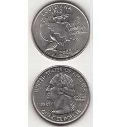 سکه کوارتر - ایالت لوئیزیانا - آمریکا 2002