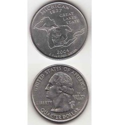سکه کوارتر - ایالت میشیگان - آمریکا 2004