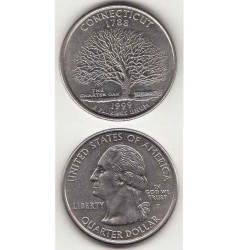 سکه کوارتر - ایالت کانکتیکات - آمریکا 1999