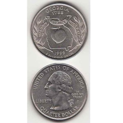 سکه کوارتر - ایالت جورجیا - آمریکا 1999