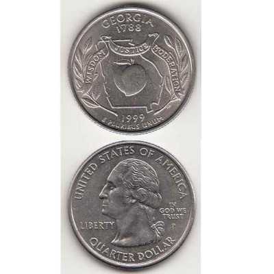 سکه کوارتر - ایالت جورجیا - آمریکا 1999