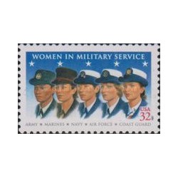 1 عدد تمبر زنان در خدمت سربازی - آمریکا 1997