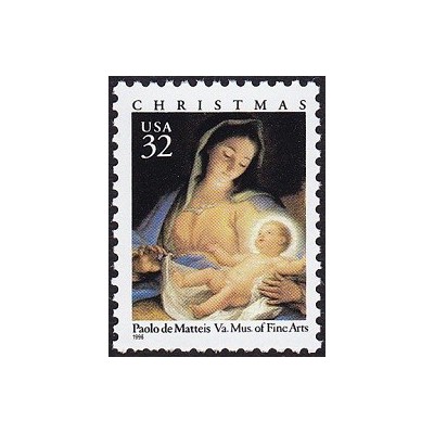 1 عدد تمبر کریستمس - آمریکا 1996