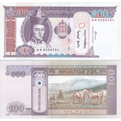 اسکناس 100 تغریک - مغولستان 2000 